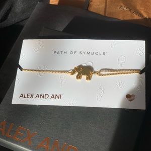 Alex and Ani Gold Elephant Bracelet